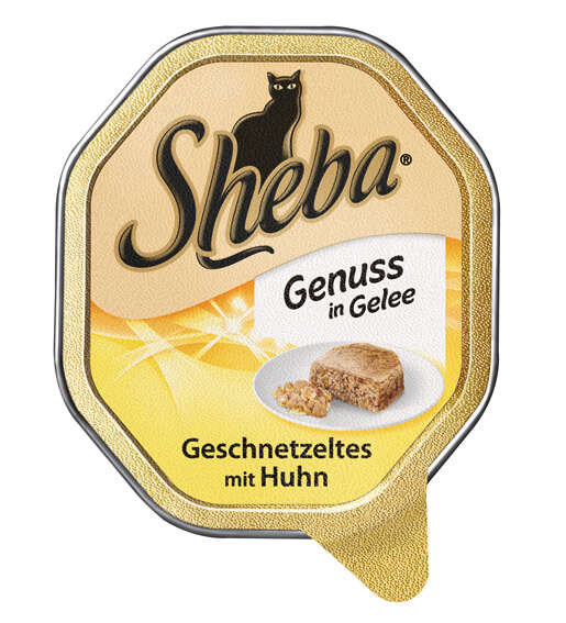 Sheba Delikatesse in Gelee Geschnetzeltes mit Huhn 85 g